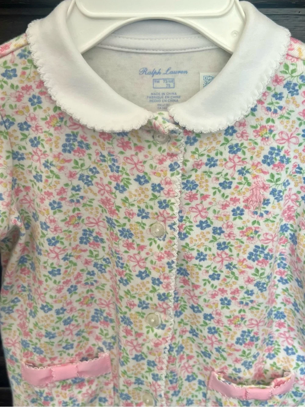 Ralph Lauren Baby Girls' Floral Coverall